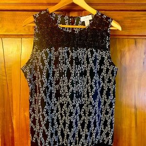 Loft Sleeveless Blouse Size M